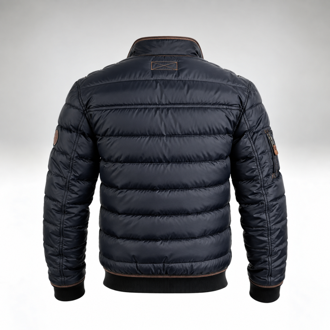 Thomas – Übergangsjacke in Marine, Rückansicht