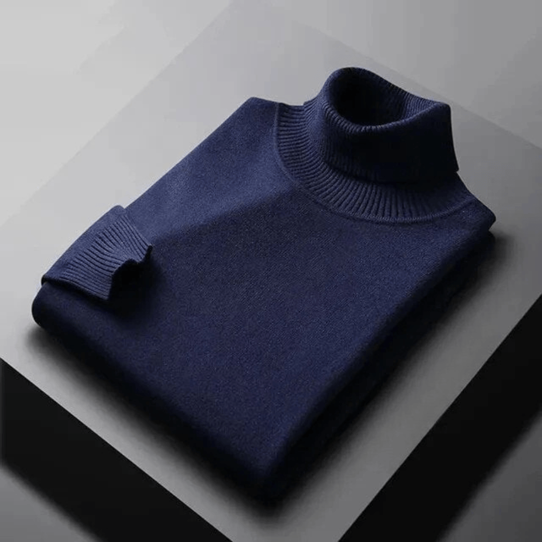Hansruedi Rollkragenpullover in Marineblau