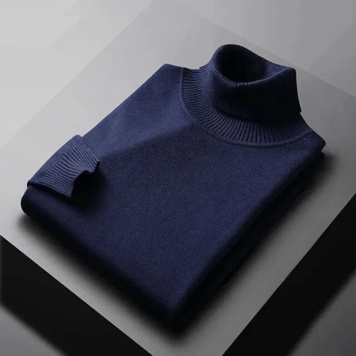 Hansruedi Rollkragenpullover in Marineblau