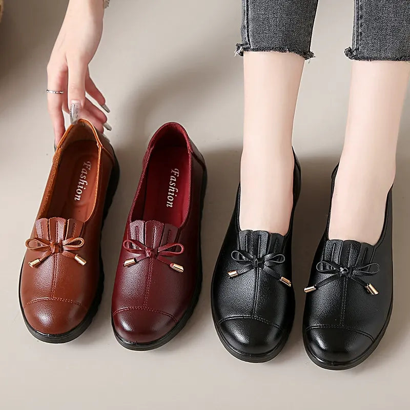Elsbeth Loafers in Braun, Rot und Schwarz