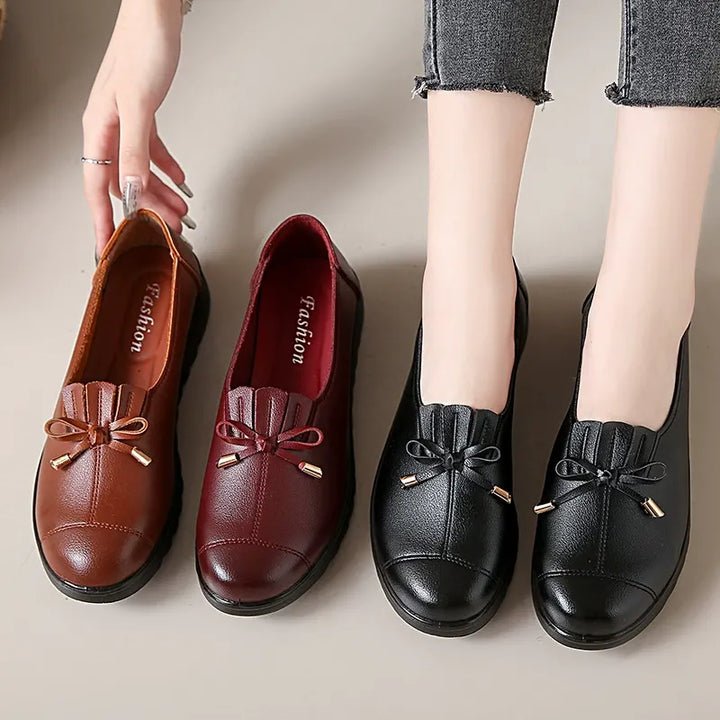 Elsbeth Loafers in Braun, Rot und Schwarz