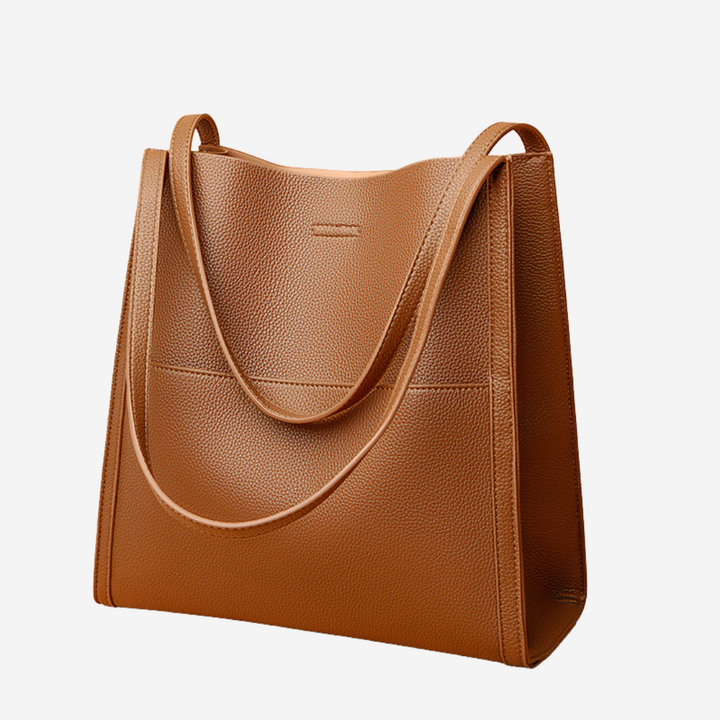 Lina Elegante Tasche in Braun, Seitenansicht
