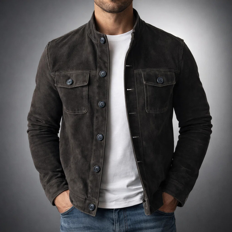 Andreas Hemdjacke in Schwarz