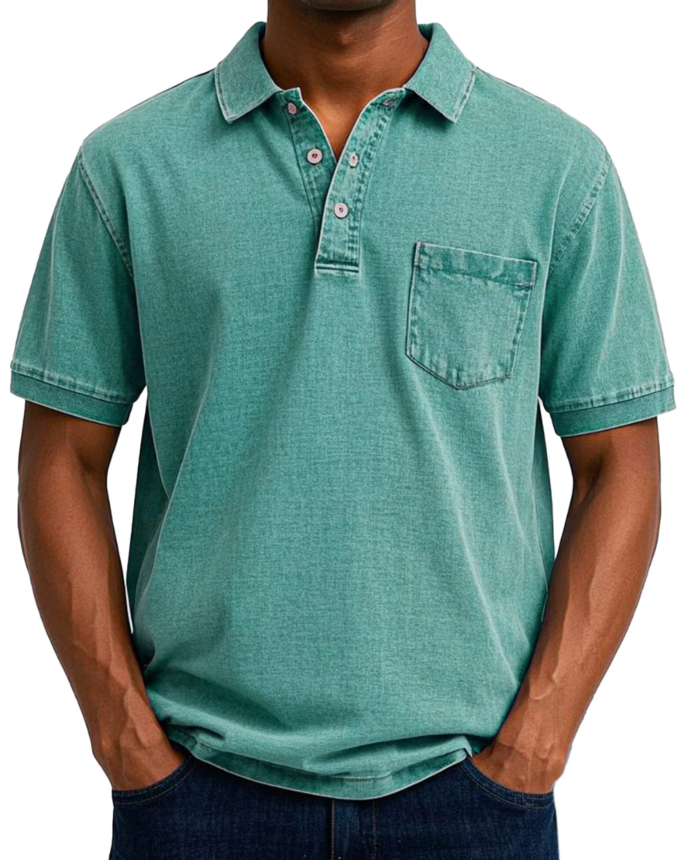 Armin Vintage-Poloshirt in Grün