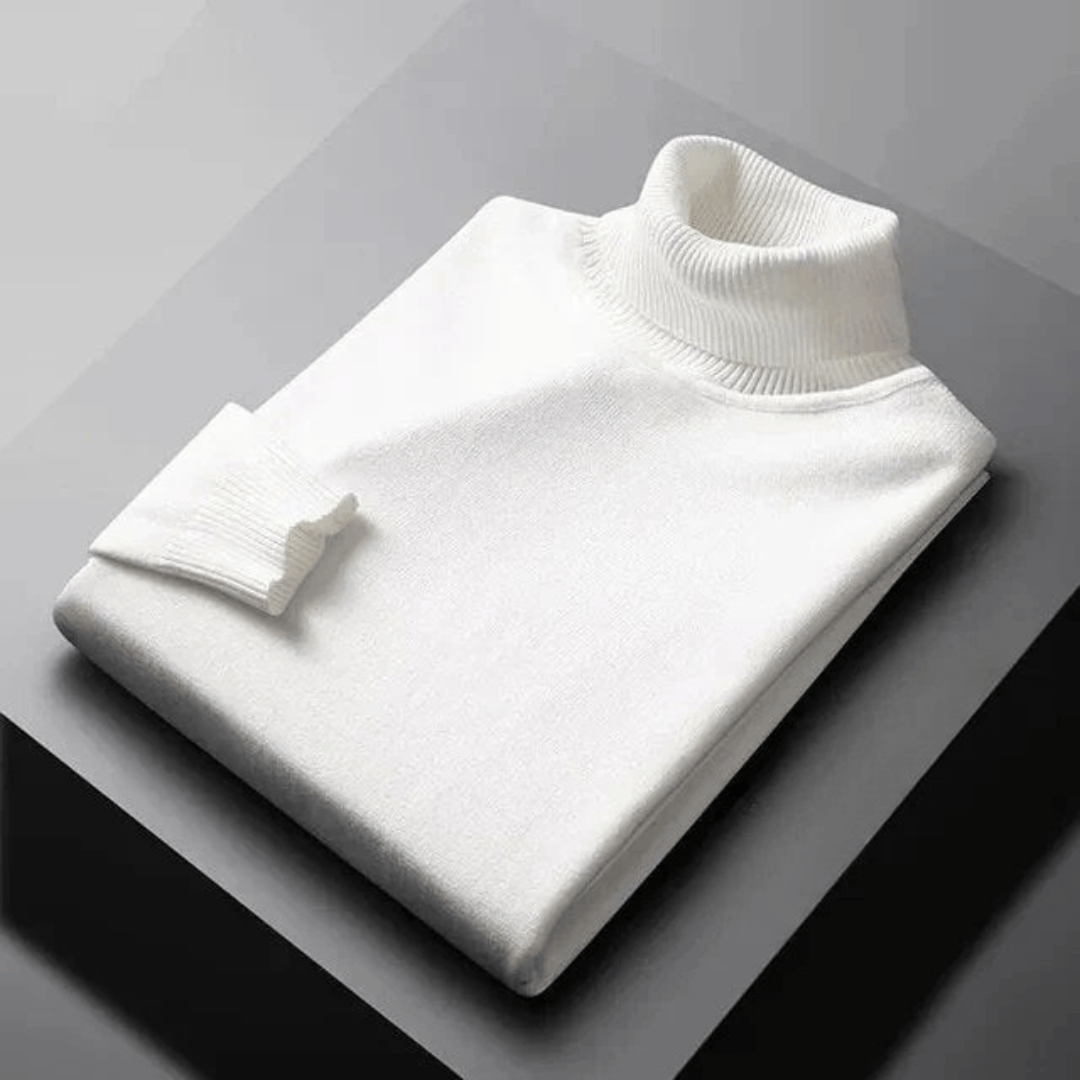 Hansruedi Rollkragenpullover in Weiss