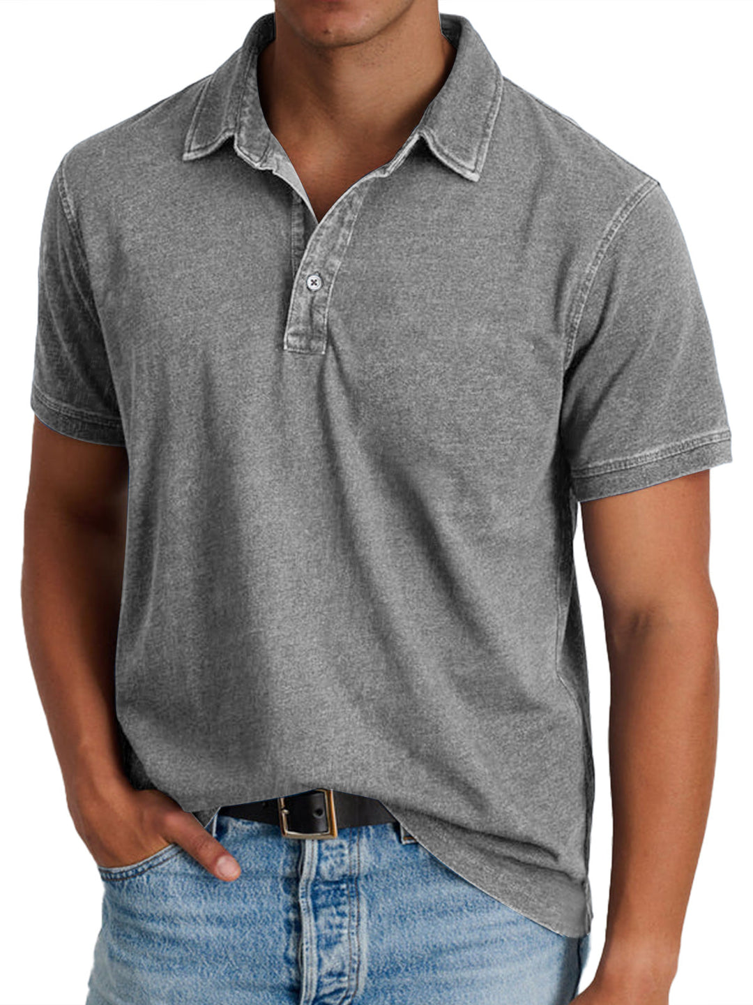 Paul Polo-Shirt in Grau