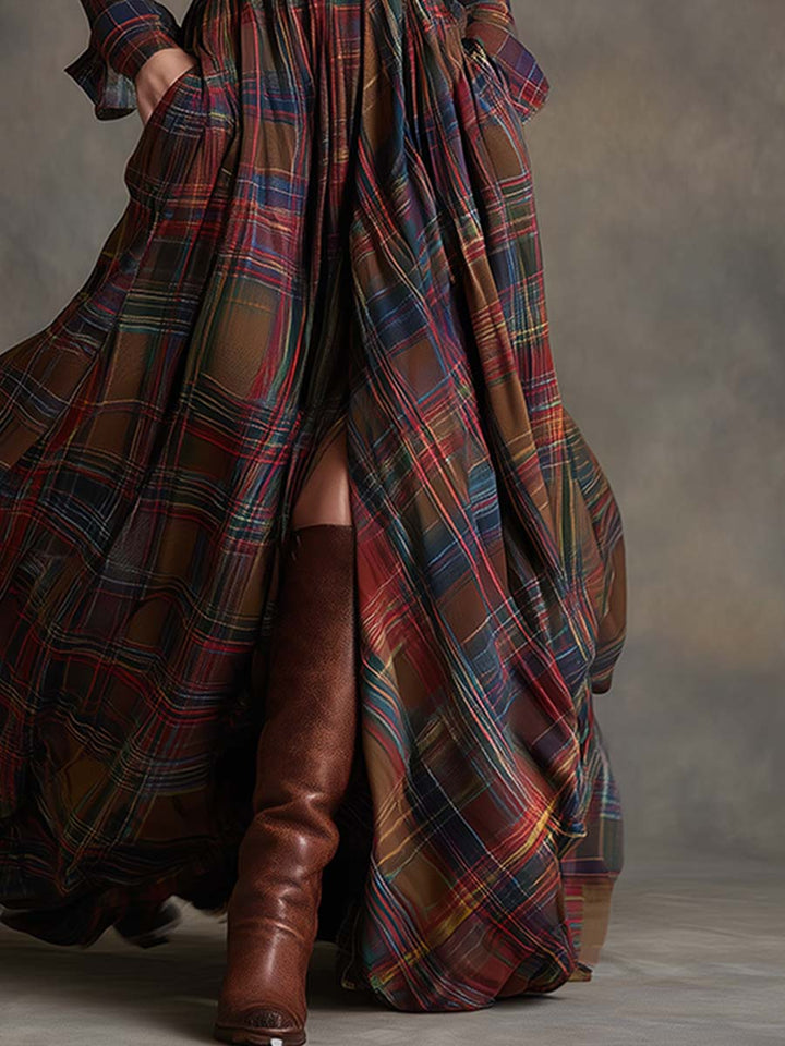 Susanne Hemdblusenkleid, Detail Rock in Rot