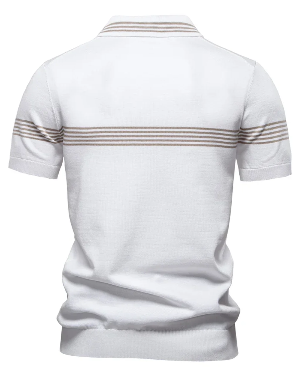 Lorenz Poloshirt mit Streifen, Rückansicht
