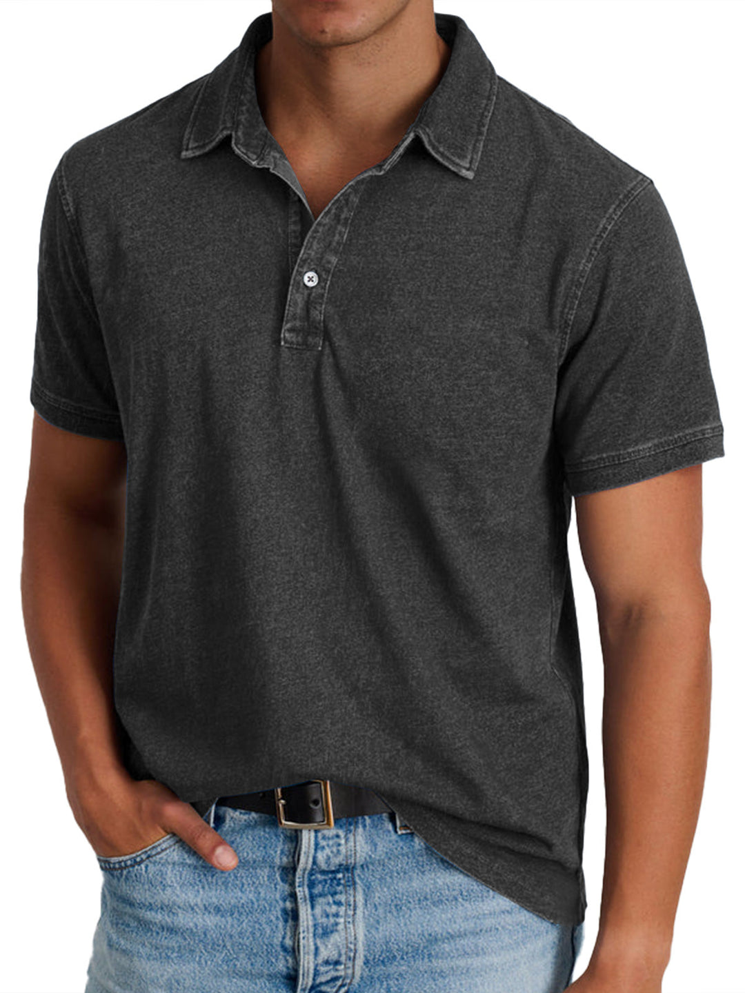 Paul Polo-Shirt in Schwarz