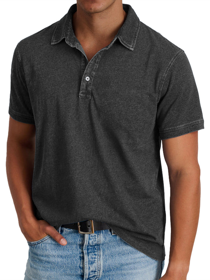 Paul Polo-Shirt in Schwarz
