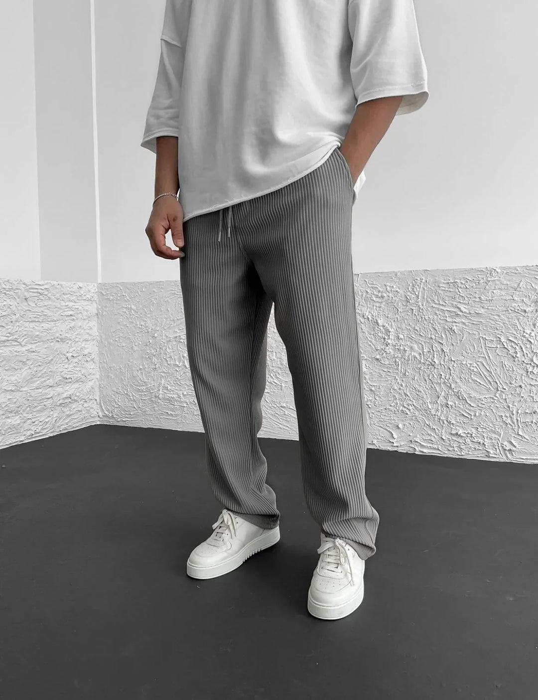 Bernd Freizeithose in Grau, Vorderansicht