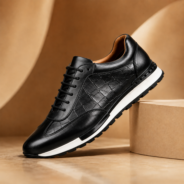Hermann Sneakers in Klassischem Schwarz
