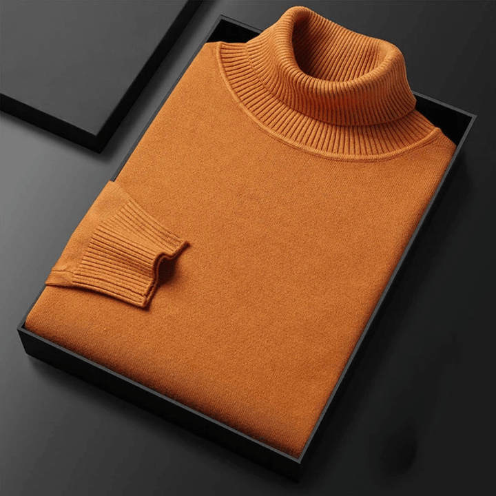 Hansruedi Rollkragenpullover in Orange