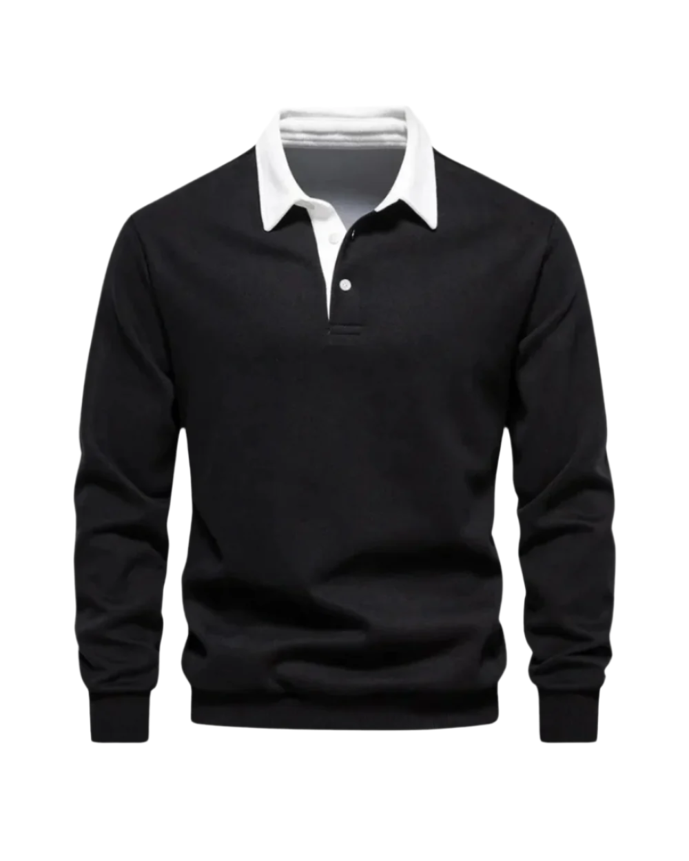 Adrian Polo-Pullover in Schwarz