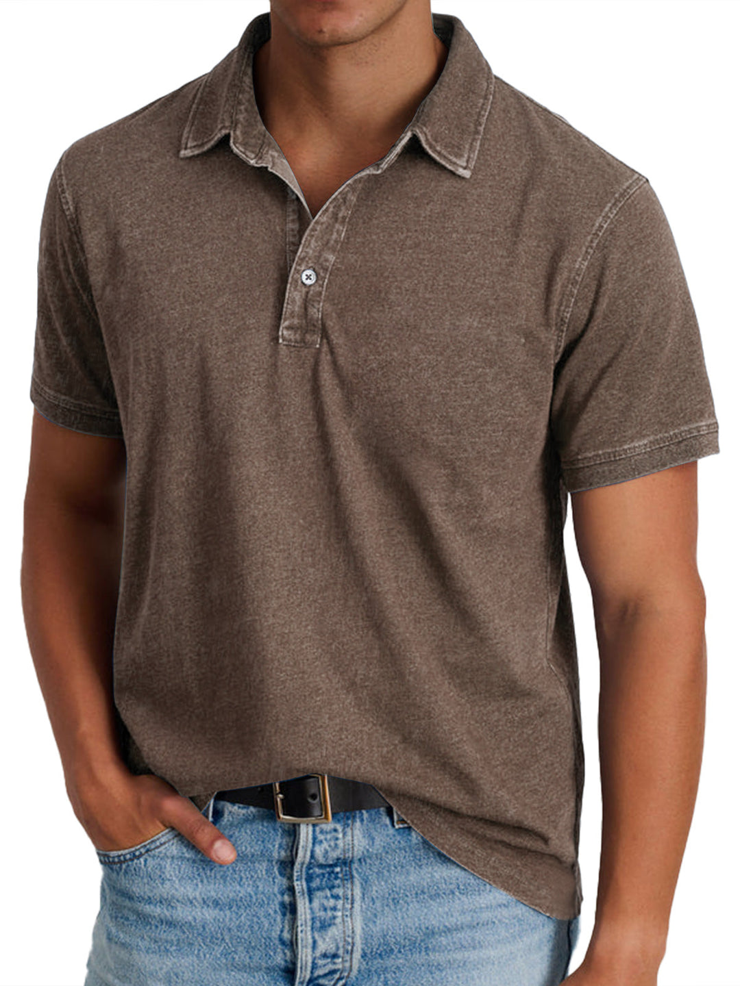 Paul Polo-Shirt in Braun