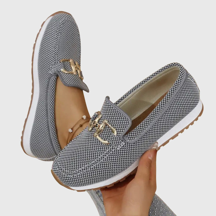 Rosemarie Sneaker Slipper in Grau Detailansicht
