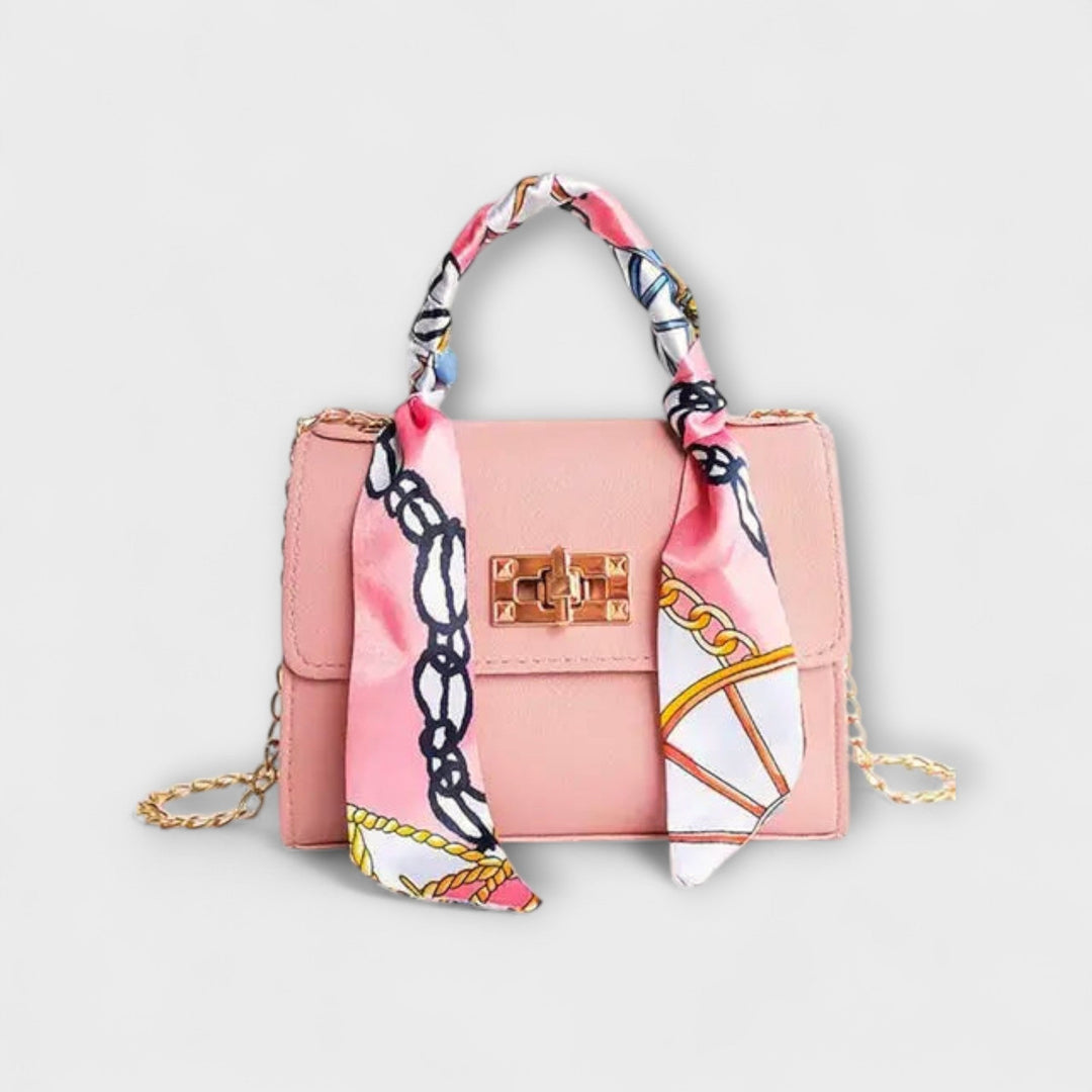 Ines Handtasche mit Schal in Rosa