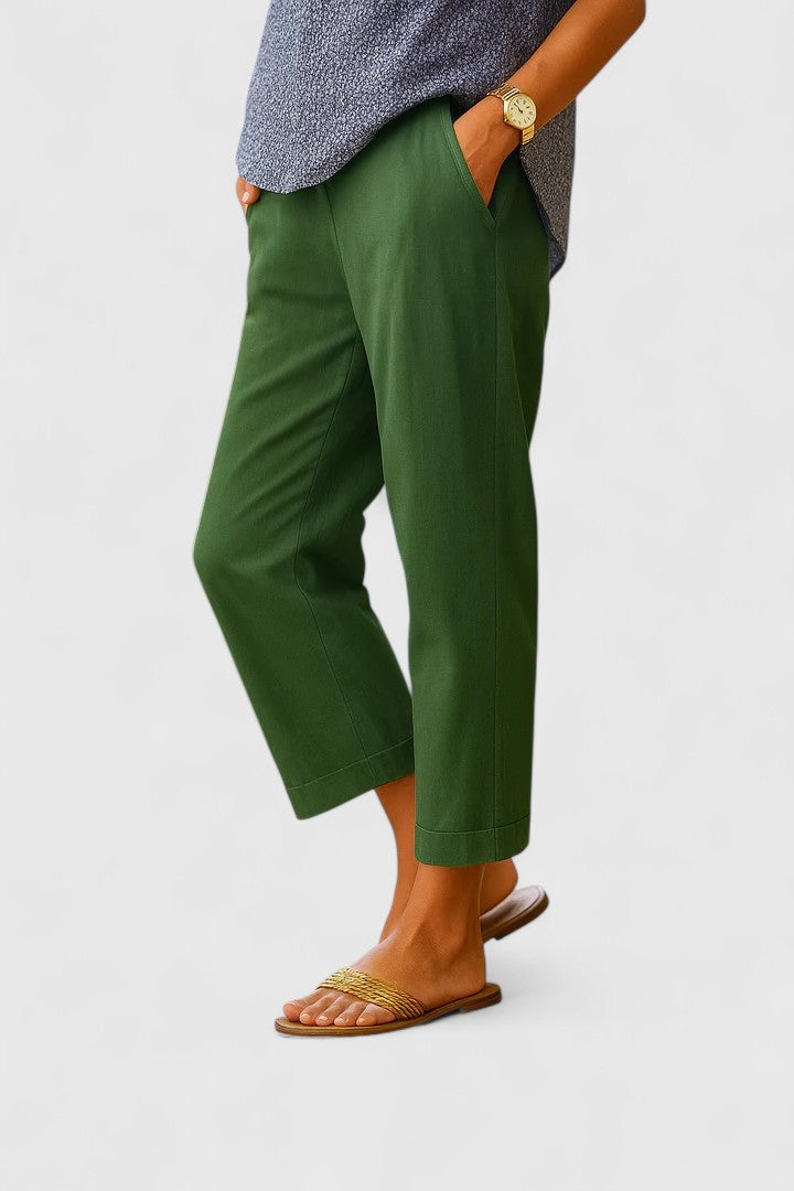 Heike Elegante Hose in Grün