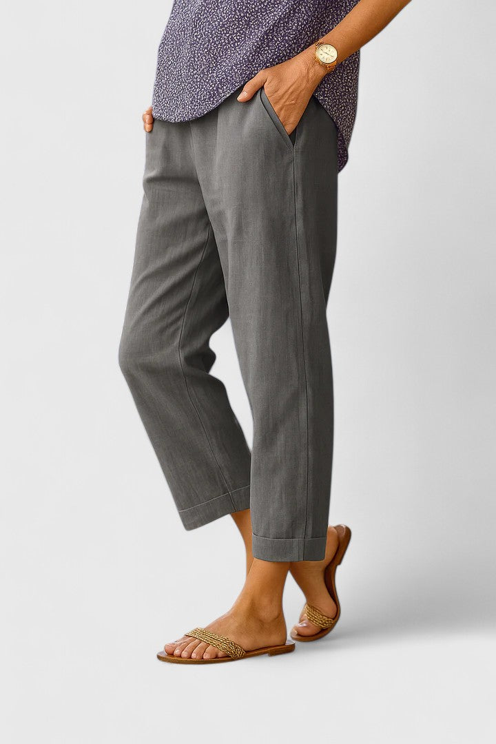 Heike Elegante Hose in Grau