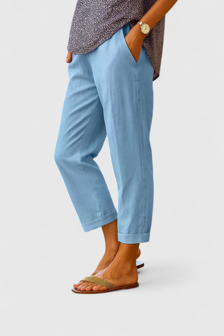 Heike Elegante Hose in Blau