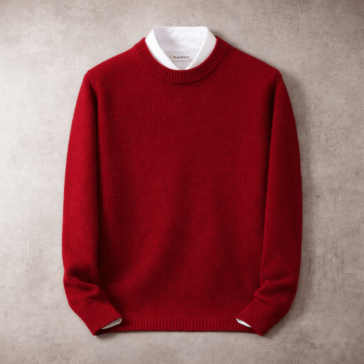 Hans-Peter Pullover in Rot, Vorderansicht