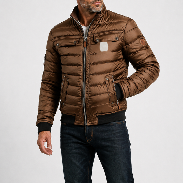 Thomas – Vintage Übergangsjacke in Braun, getragen