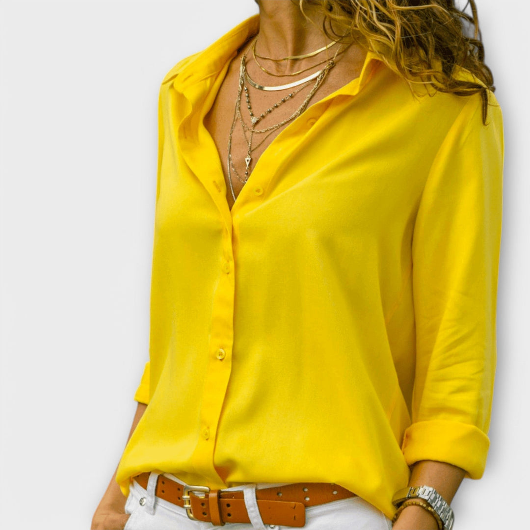 Regina Elegante Bluse in Gelb