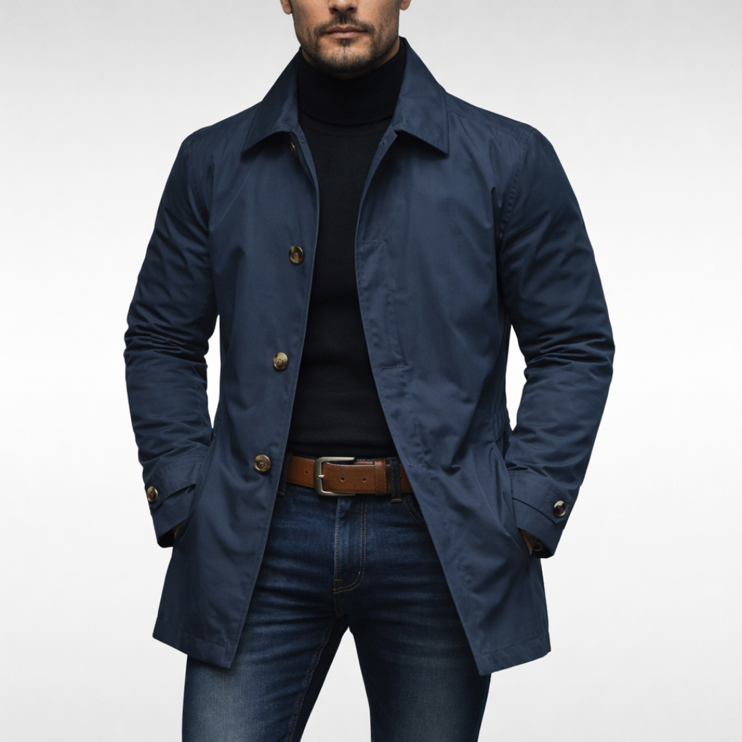Peter Trenchcoat in Marineblau