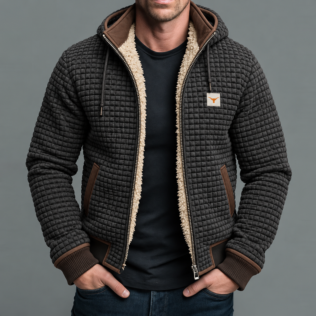 Walter Herrenjacke in Grau, getragen von einem Model