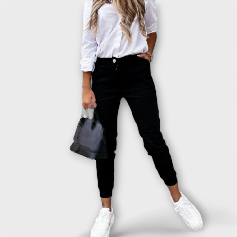 Hanna Stretch-Hose in Schwarz