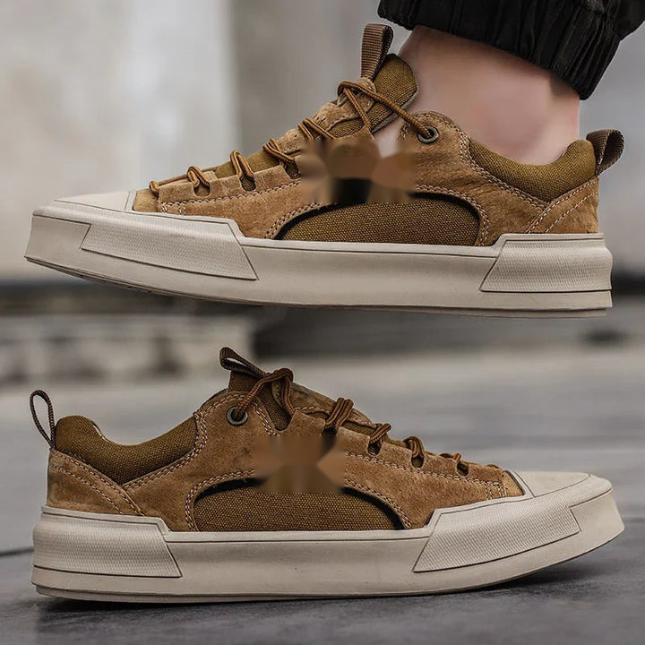 Armando Sneakers in Khaki, Seitenansicht