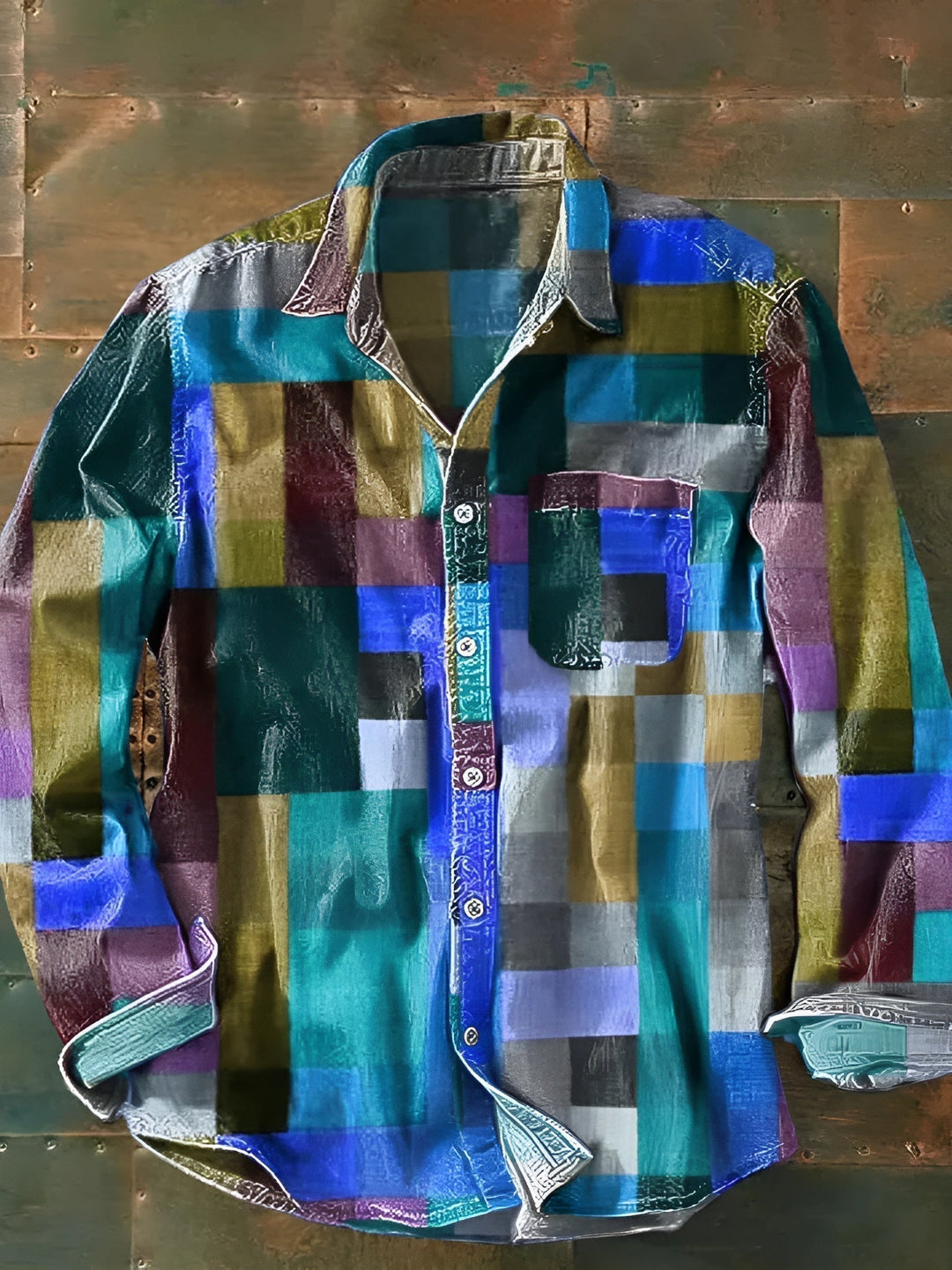 Bruno Patchwork Hemd in Mehrfarbig 5