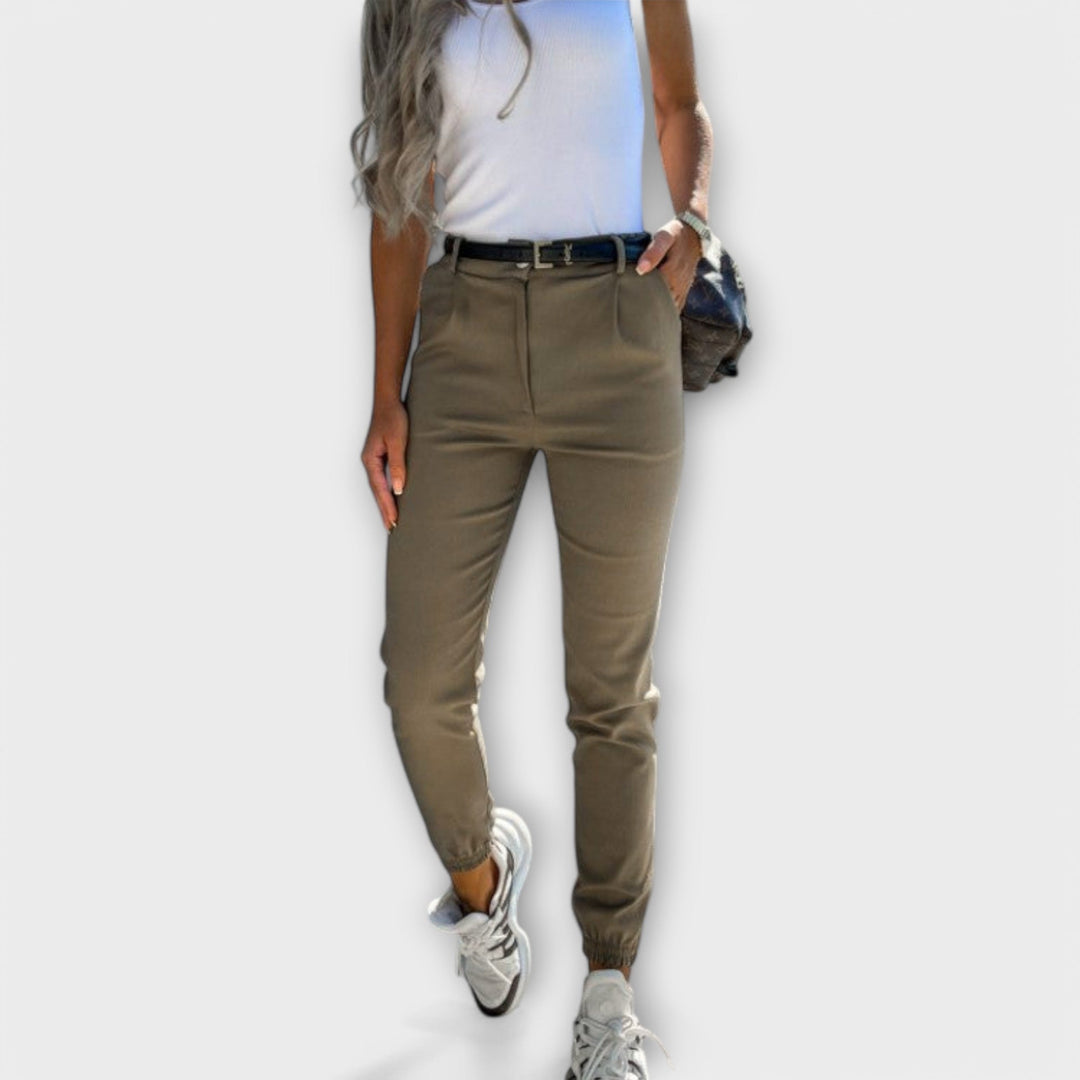 Hanna Stretch-Hose in Grün