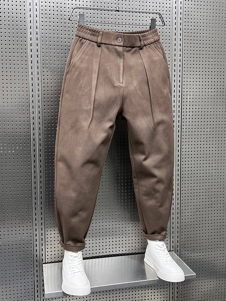 Rudolf Herrenhose in Khaki, Detailansicht
