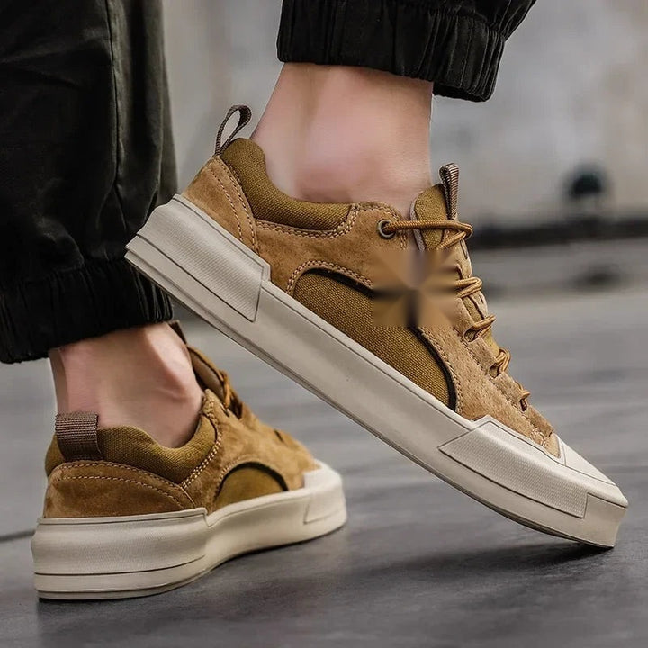 Armando Sneakers in Khaki, Seitenansicht