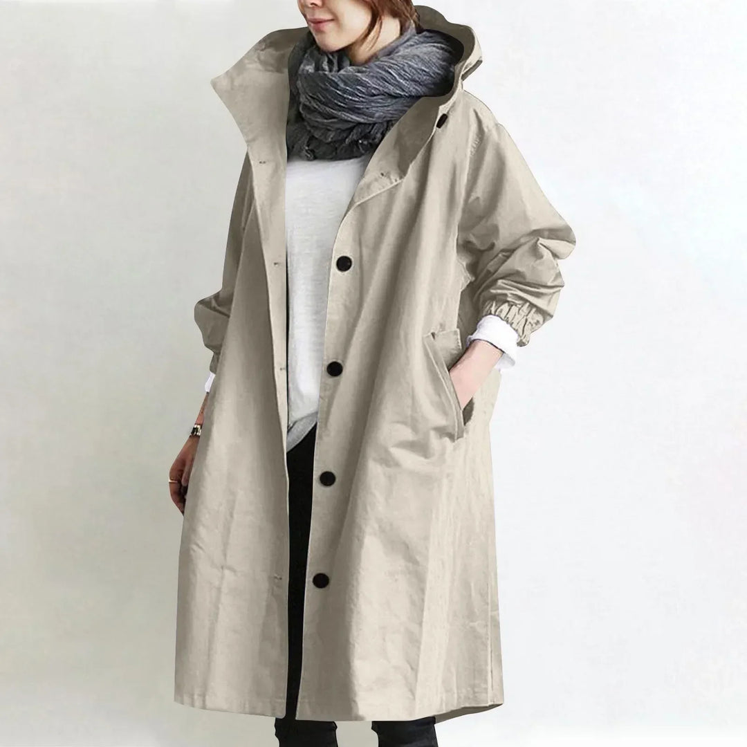 Verena Lange Trenchcoat mit Kapuze in Beige