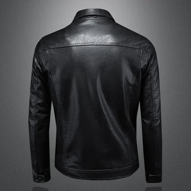 Stefan Rider Jacke in Schwarz, Rückansicht