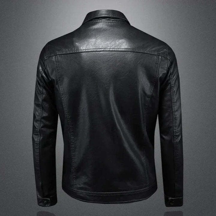 Stefan Rider Jacke in Schwarz, Rückansicht