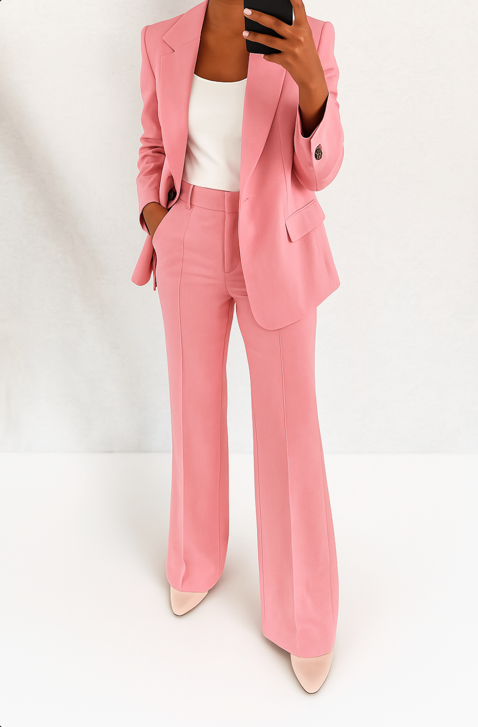 Hildegard Hosenanzug in Rosa