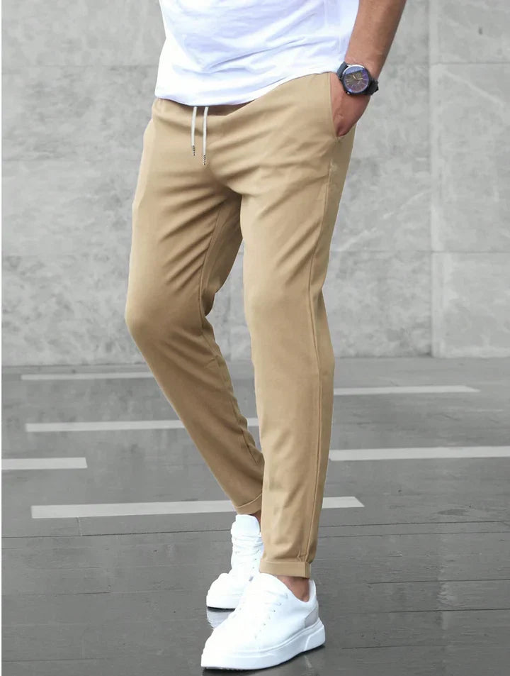 Ruedi Premium Stretch-Hose in Khaki, Vorderansicht