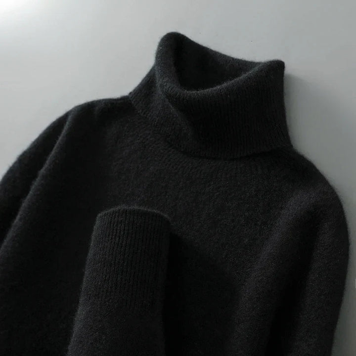 Christian – Rollkragenpullover in Schwarz