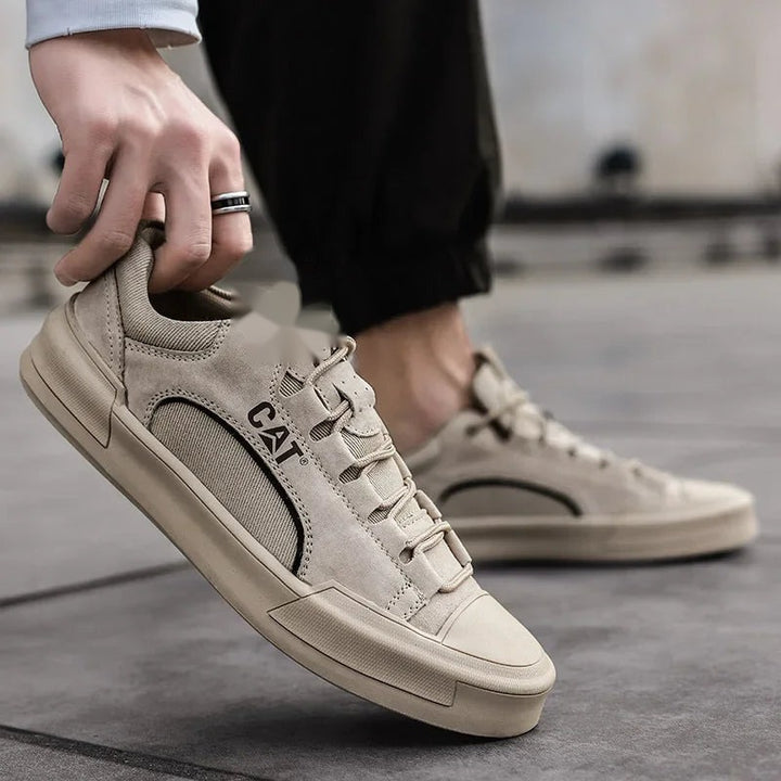 Armando Sneakers in Beige, Seitenansicht