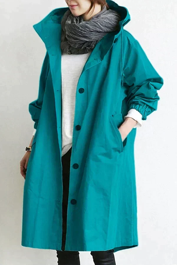 Katharina Oversized Trenchcoat in Hellblau