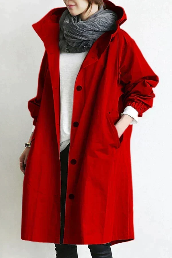 Katharina Oversized Trenchcoat in Rot