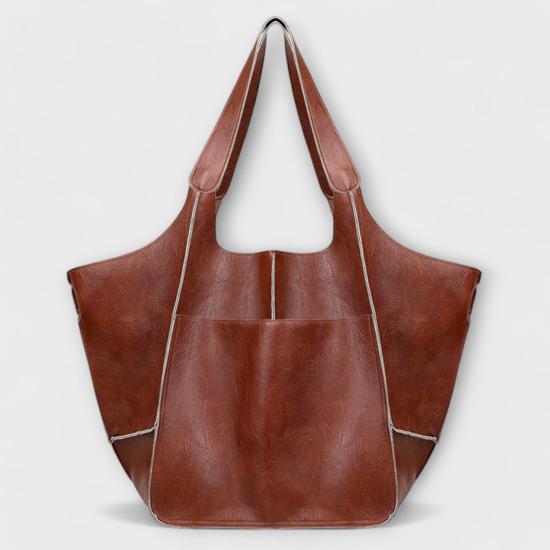 Lisbeth Tasche in Braun von vorne