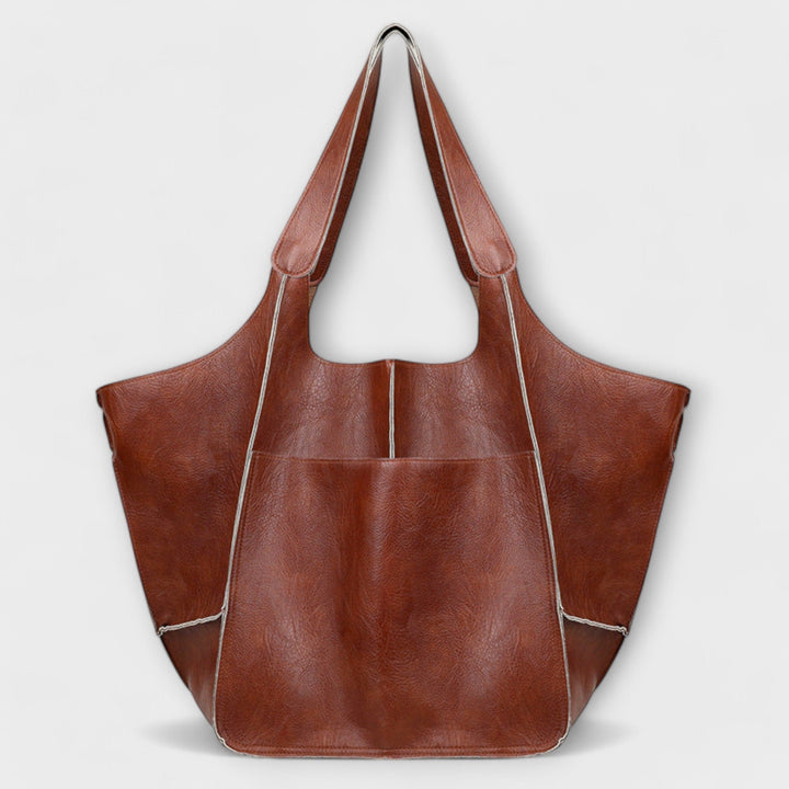 Lisbeth Tasche in Braun von vorne