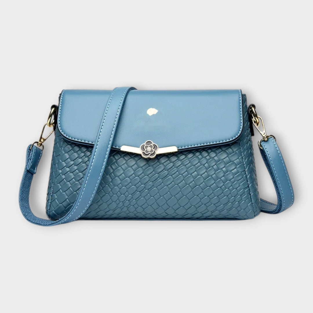 Beatrix - Luxuriöse Schultertasche in Blau