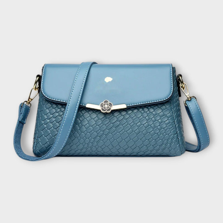 Beatrix - Luxuriöse Schultertasche in Blau