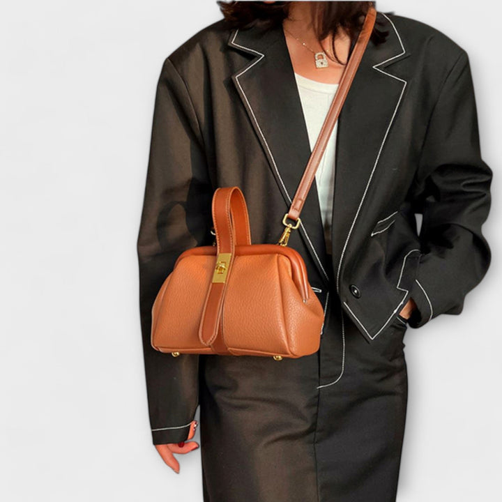 Margareta Retro Tasche in Braun als Umhängetasche