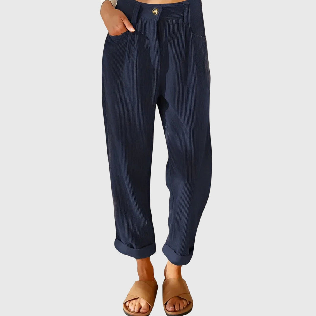 Gudrun Moderne Cordhosen in Blau
